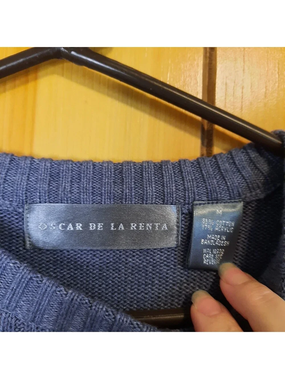 Oscar De La Renta Men’s Pullover Sweater Size Medium Blue